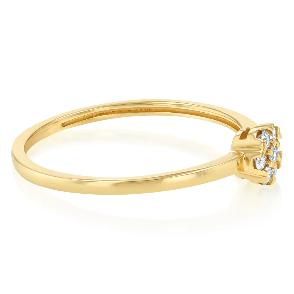0.12 Carat Diamond Ring in 9ct Yellow Gold - Image 2