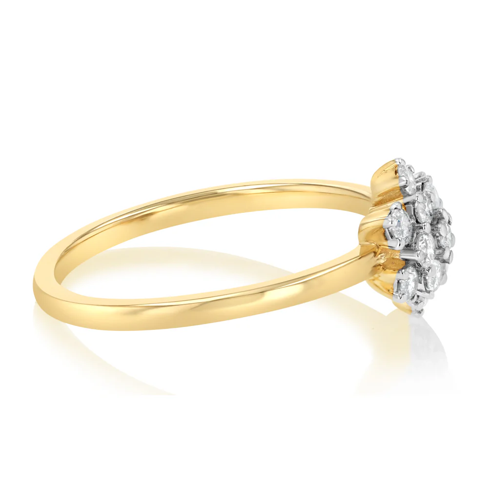 0.29 Carat Diamond Ring in 9ct Yellow Gold - Image 2