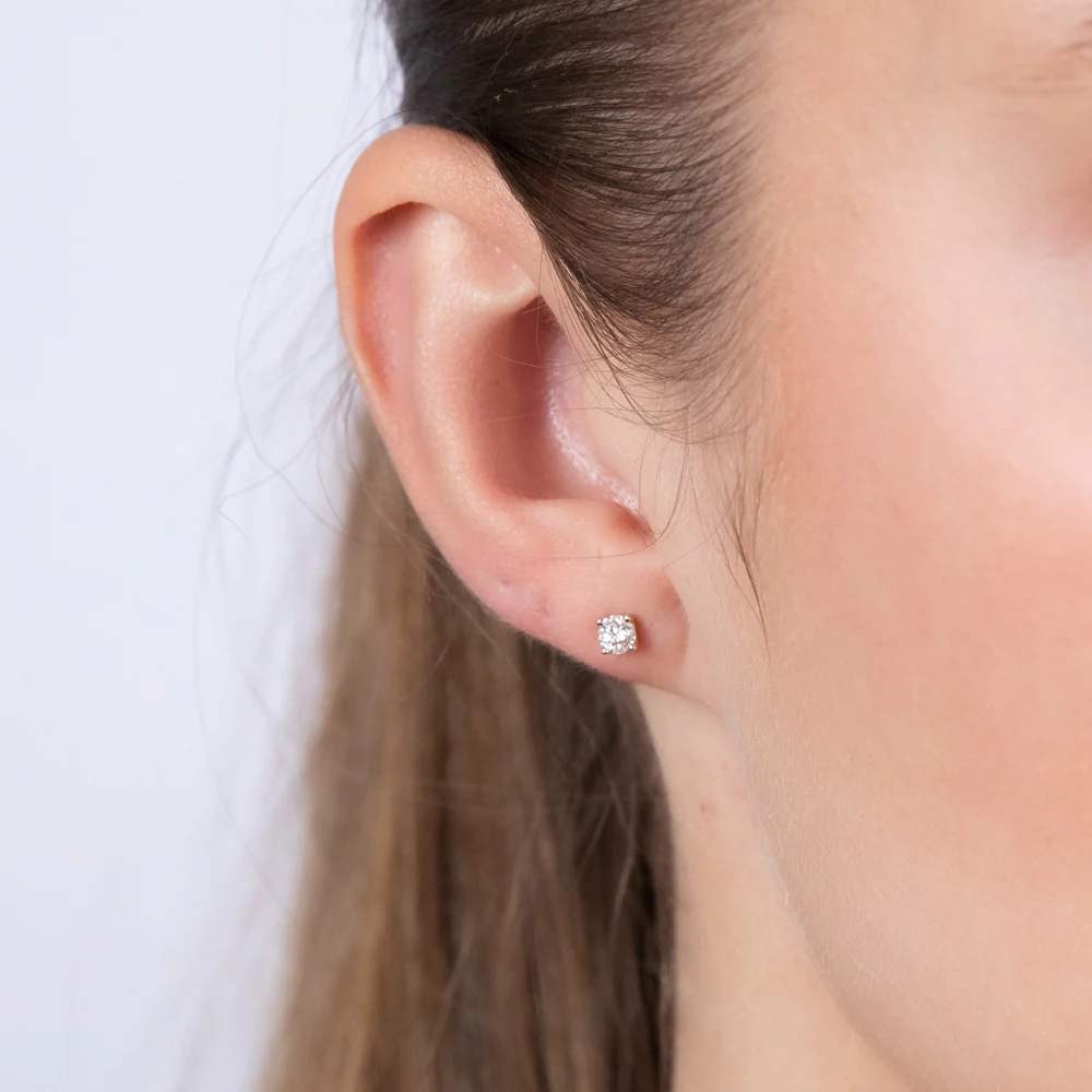 0.30 Carat Diamond Stud Earrings in 9ct Yellow Gold - Image 2