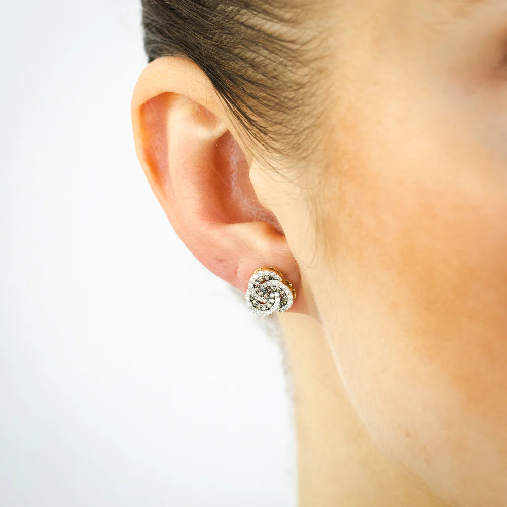 0.40 Carat Australian Diamond Stud Earrings in 9ct Yellow Gold - Image 2