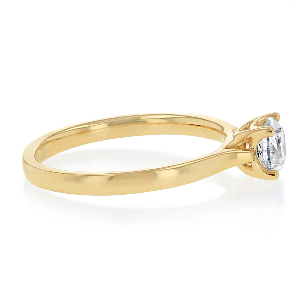 0.70 Carat Diamond Solitaire Ring in 9ct Yellow Gold - Image 2