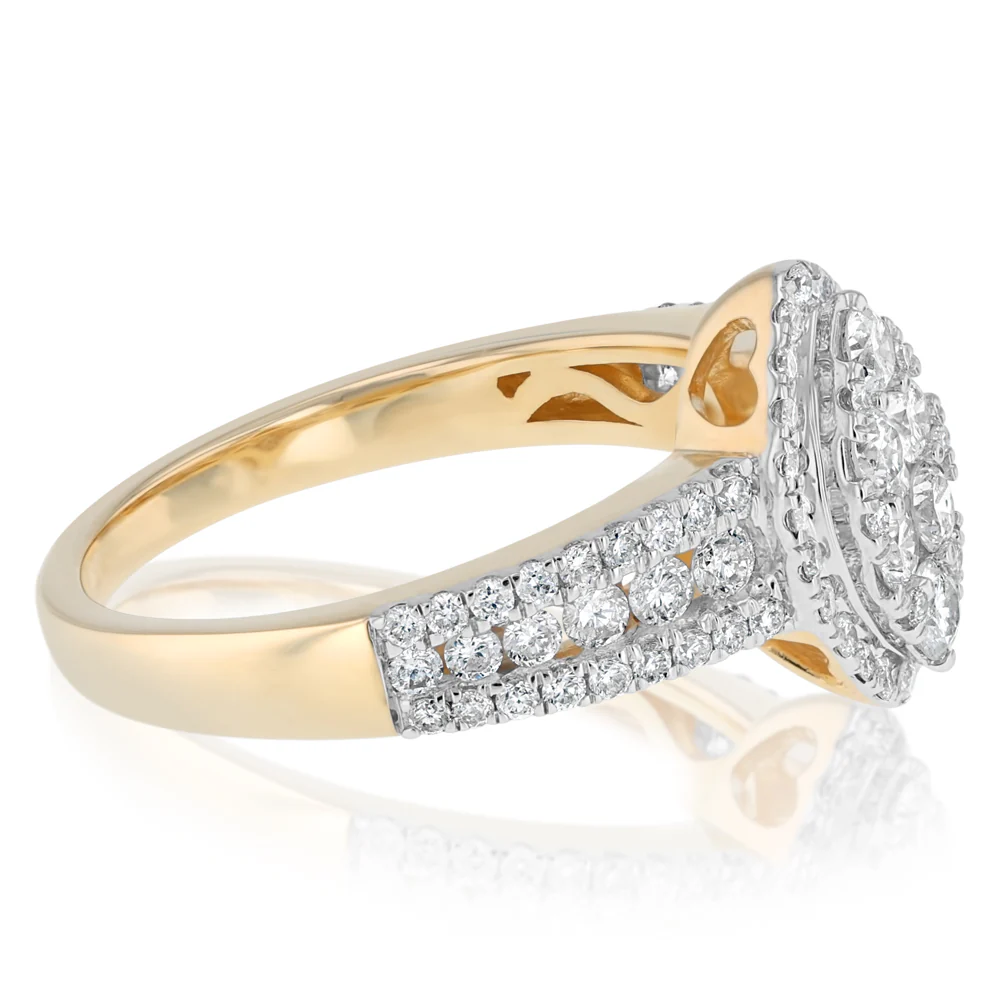 0.95 Carat Diamond Ring in 10ct Yellow Gold - Image 2