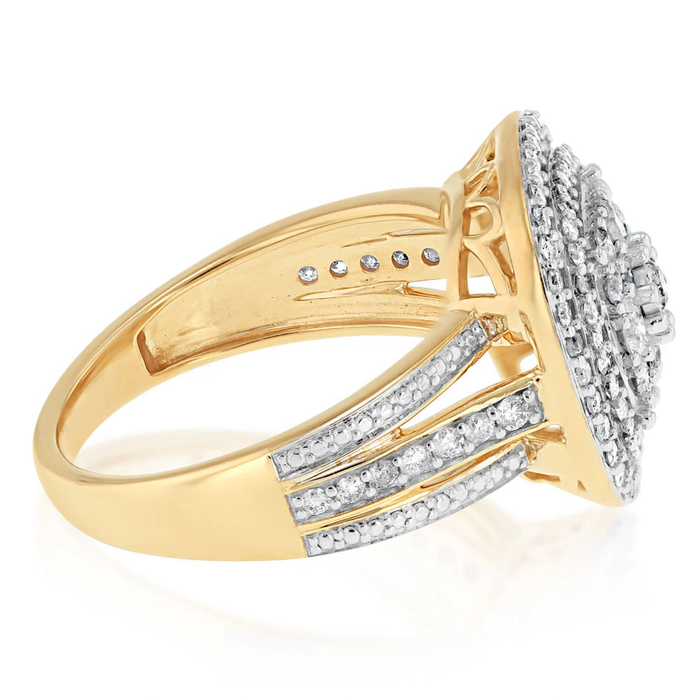 0.95 Carat Diamond Ring in 10ct Yellow Gold - Image 2
