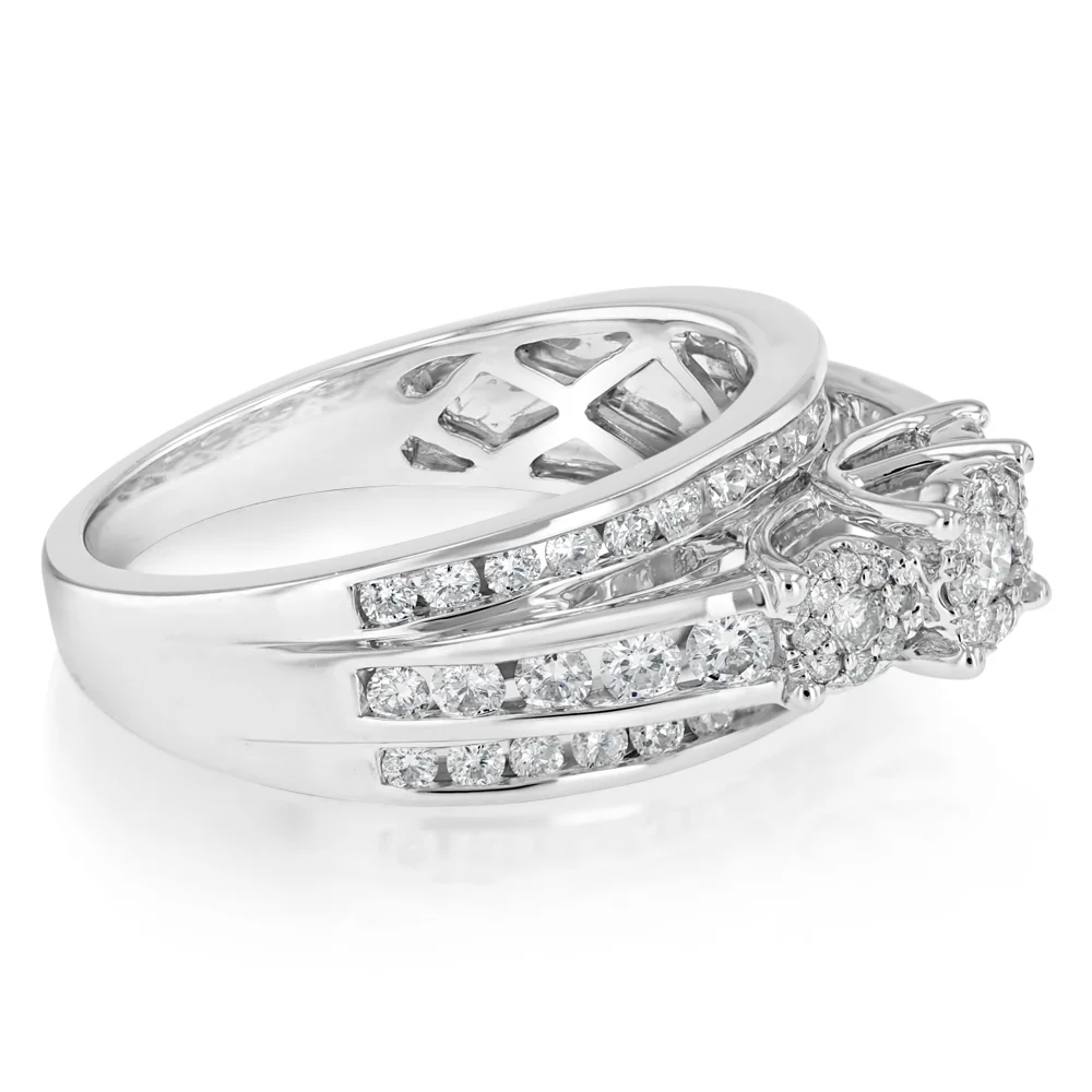 0.95 Carat Diamond Ring in 14ct White Gold - Image 2