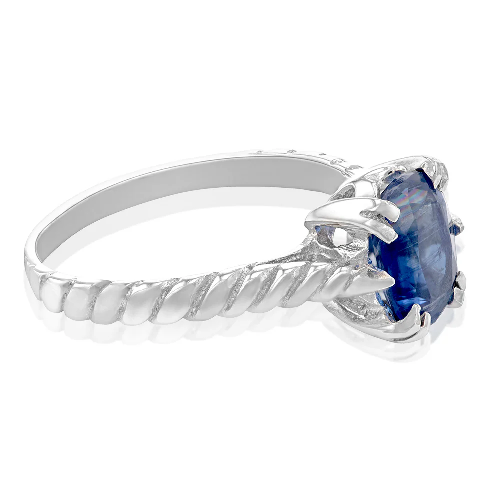 1.00ct Kyanite Solitaire Ring Set in Sterling Silver - Image 2