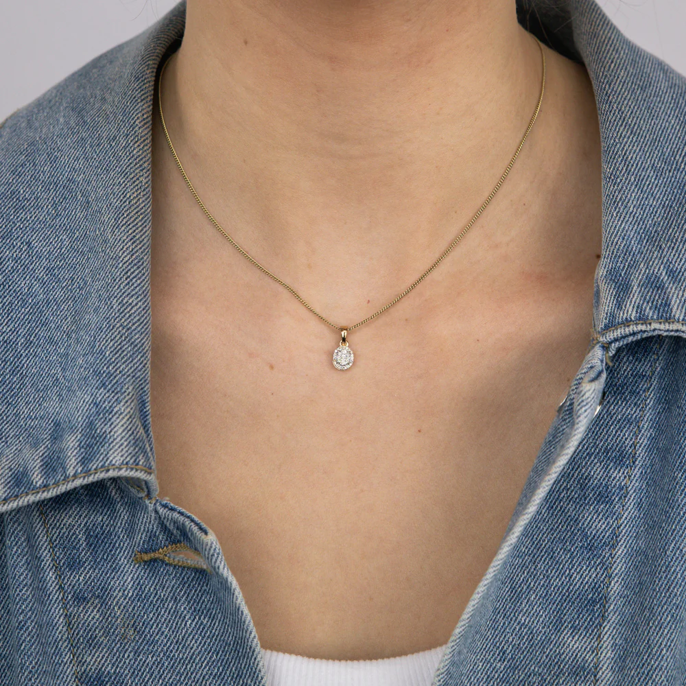 1/10 Carat Diamond Pendant in 9ct Yellow Gold - Image 2