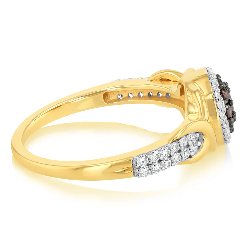 1/2 Carat Australian Diamond Ring in 9ct Yellow Gold - Image 2