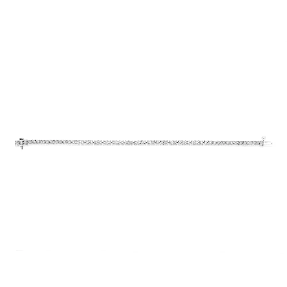 1/2 Carat Diamond 18cm Tennis Bracelet with Brilliant Cut Diamonds in Sterling Silver - Image 2