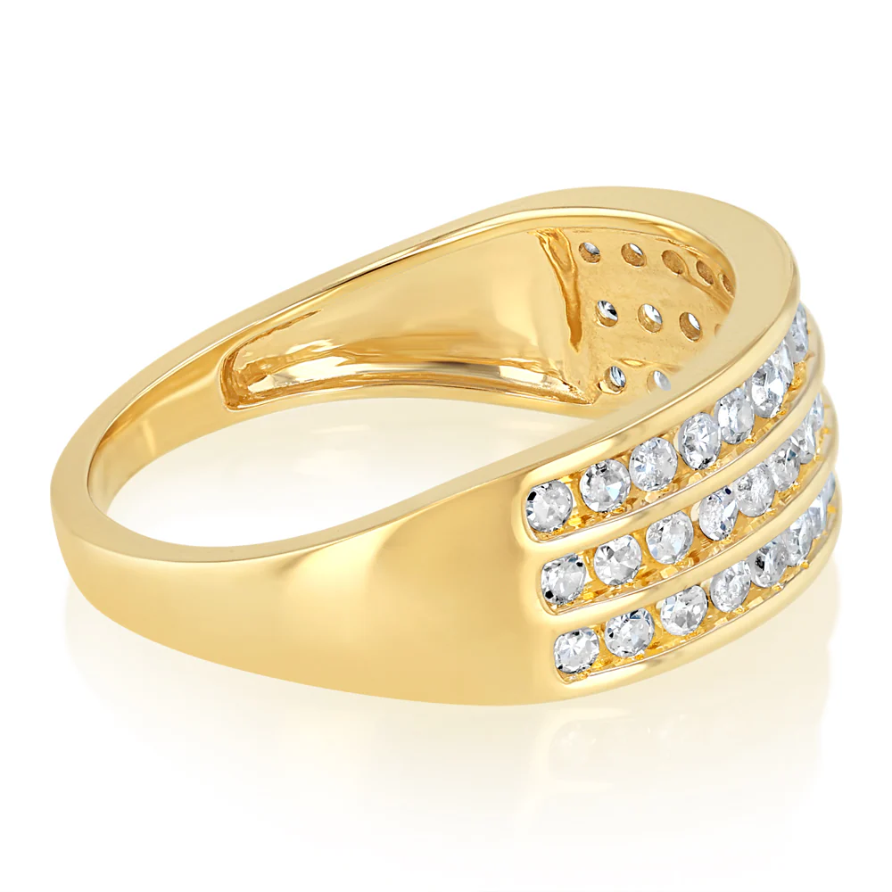 1/2 Carat Diamond Dress Ring in 9ct Yellow Gold - Image 2