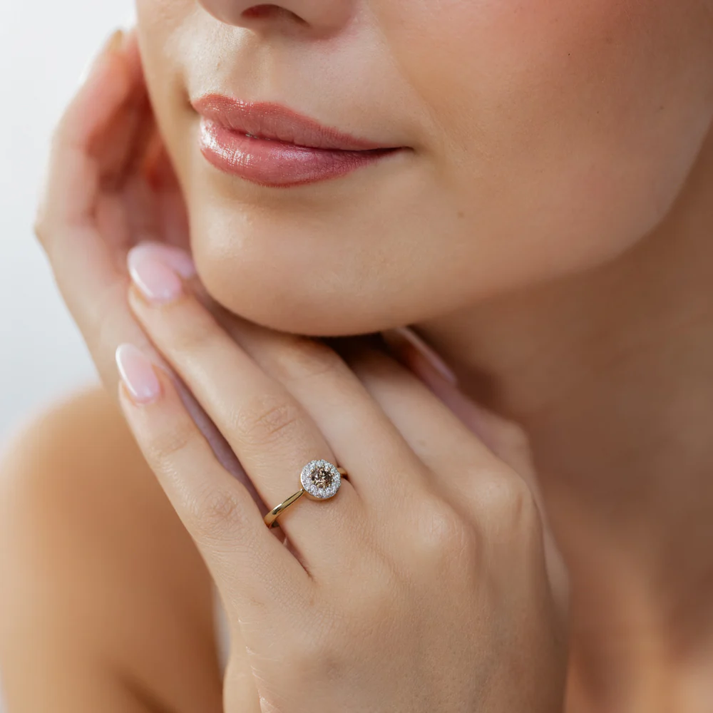 1/2 Carat Diamond Ring with Australian Diamond in 9ct Yellow Gold - Image 3