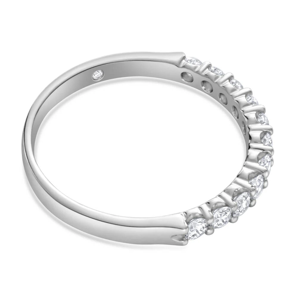 1/2 Carat Flawless Cut 18ct White Gold Diamond Bridal Ring - Image 2