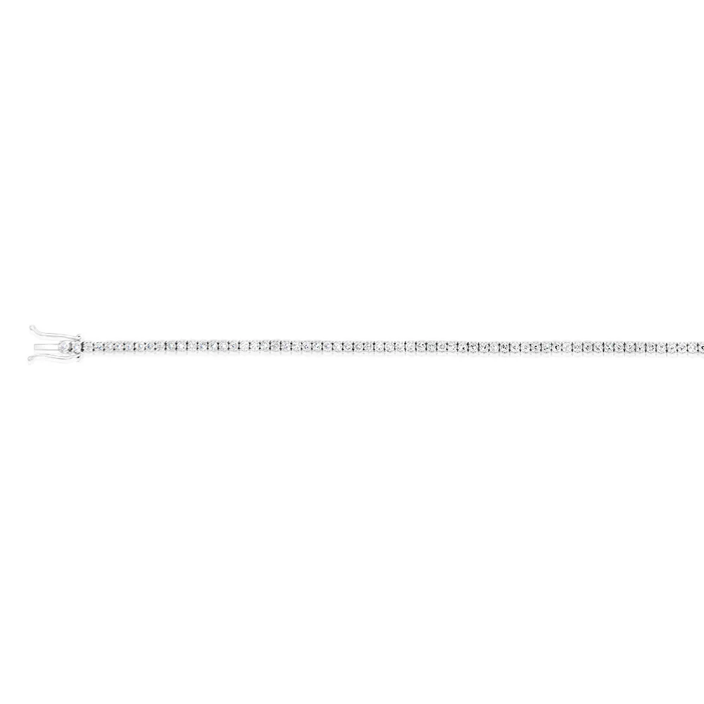 1/2 Carat Luminesce Lab Grown Diamond 17.5cm Tennis Bracelet in 9ct White Gold - Image 2
