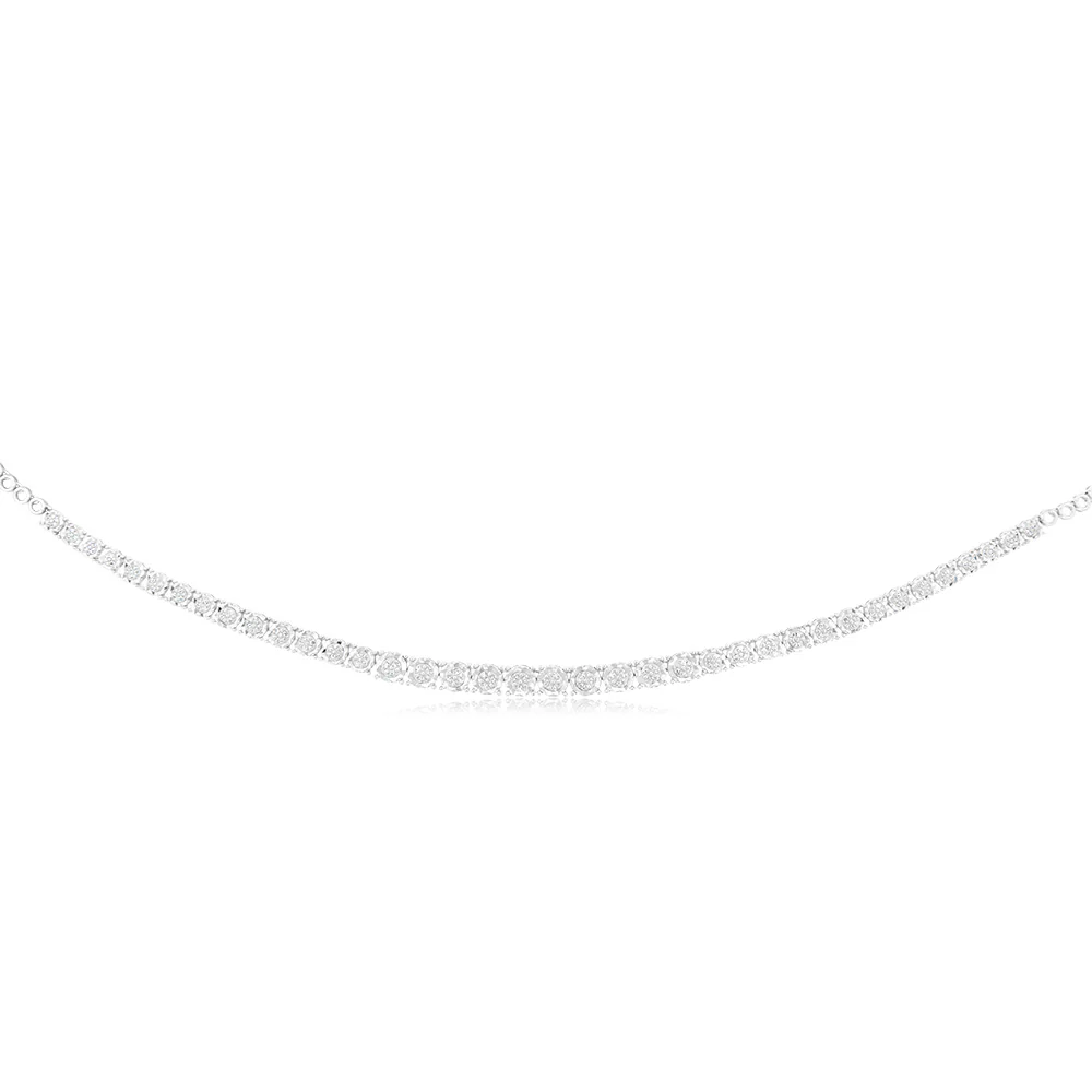 1/3 Carat Diamond Chain in Sterling Silver - Image 2