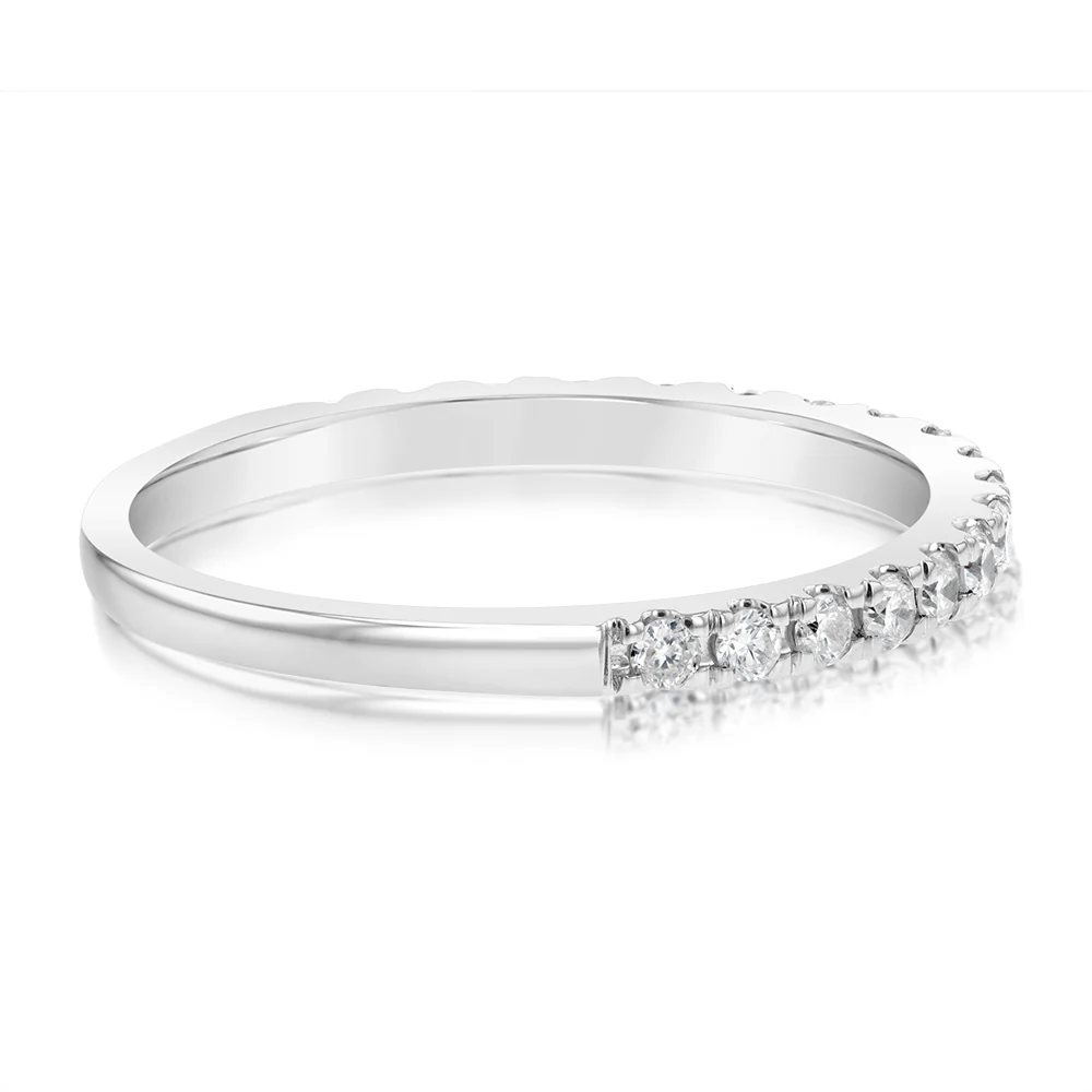 1/3 Carat Diamond Eternity Ring in 10ct White Gold - Image 2