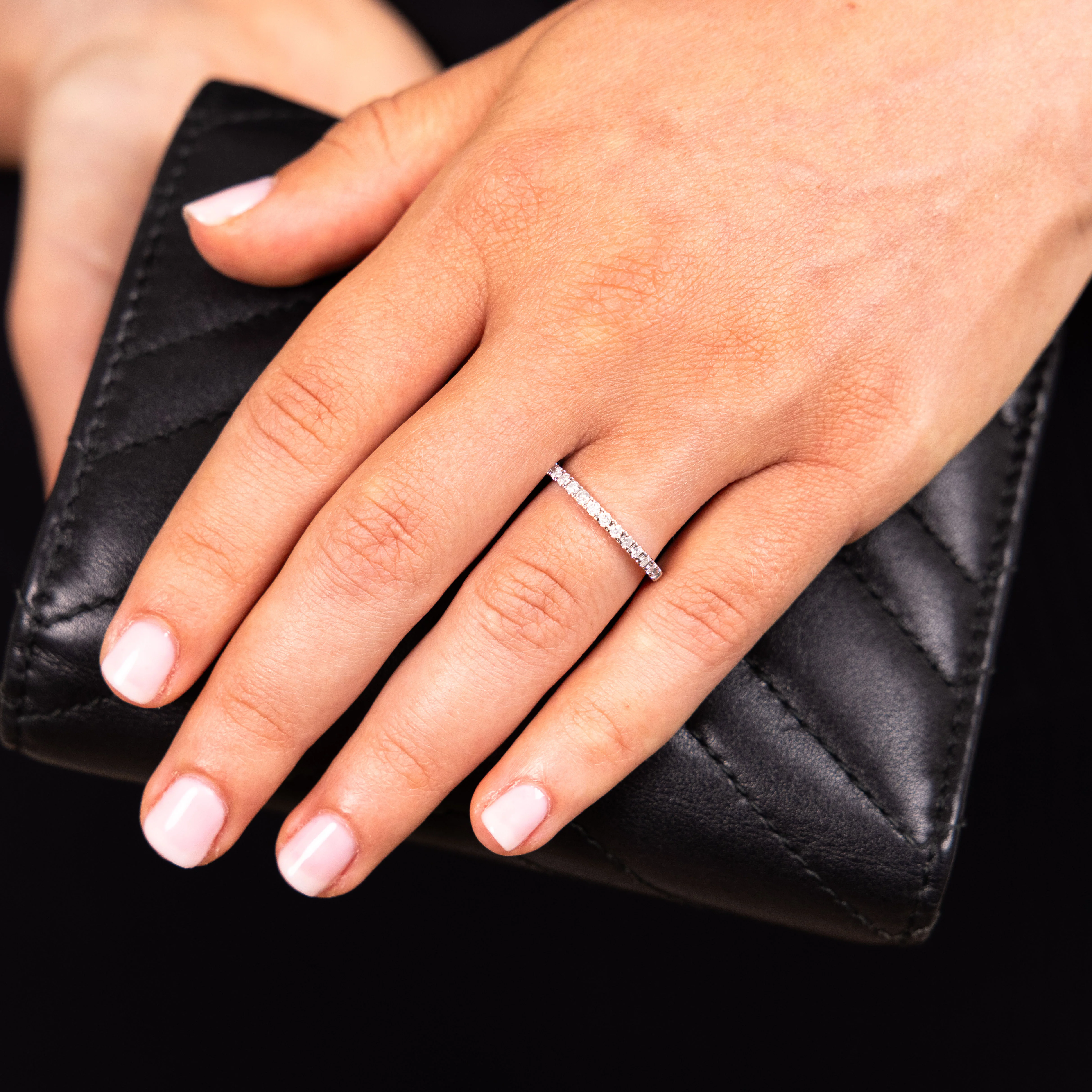 1/3 Carat Diamond Eternity Ring in 10ct White Gold - Image 3