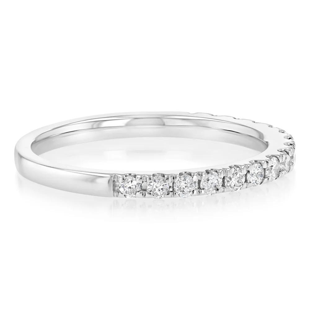 1/3 Carat Diamond Eternity Ring in 10ct White Gold - Image 2