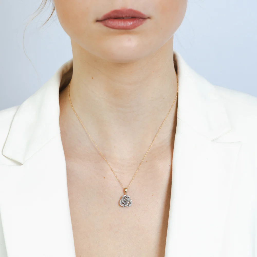 1/4 Carat Australian Diamond Pendant on Chain in 9ct Yellow Gold - Image 2