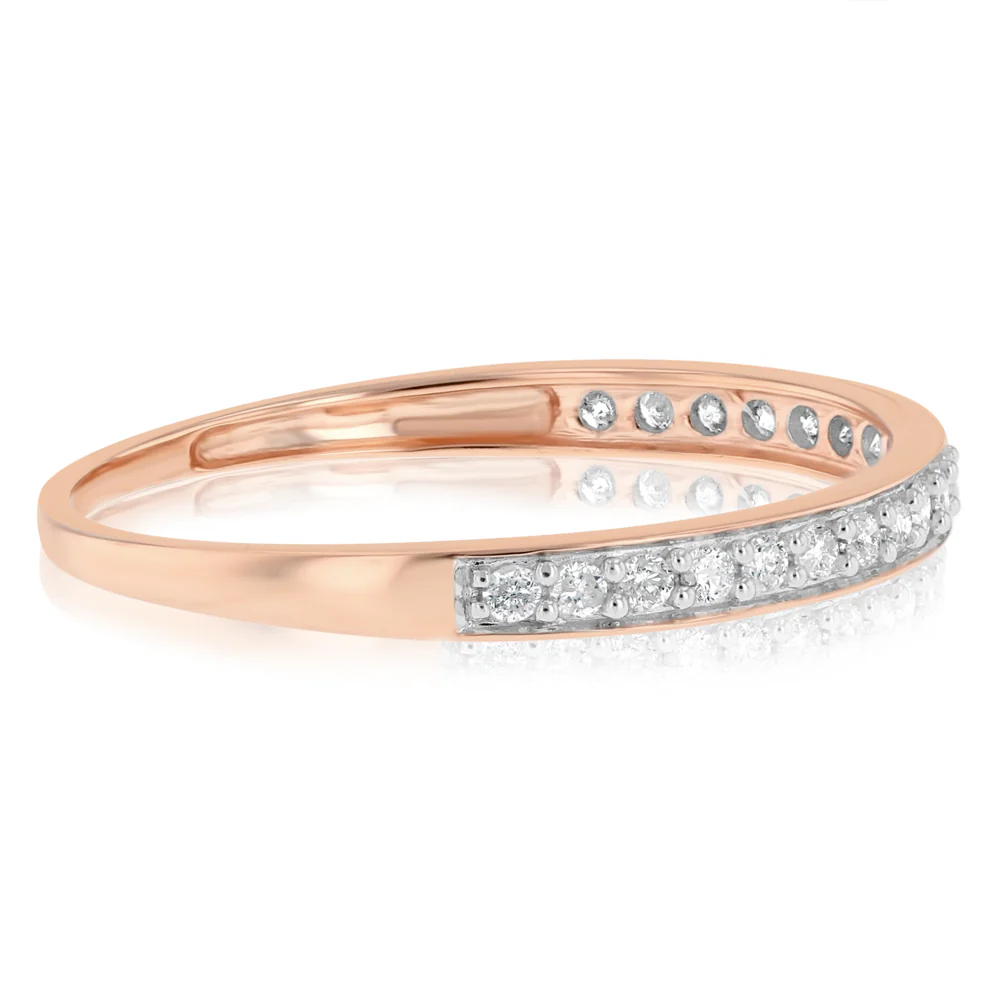 1/4 Carat Diamond Eternity Ring in 10ct Rose Gold - Image 2