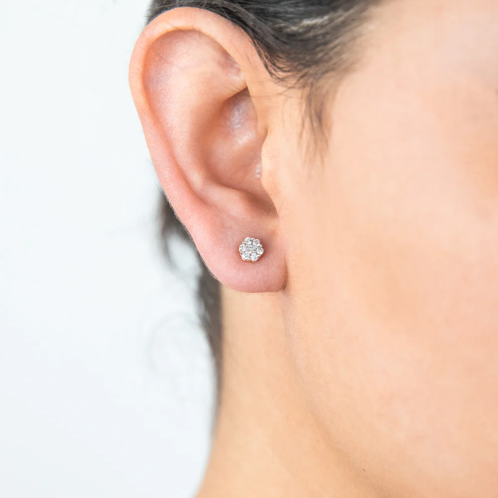 1/4 Carat Diamond Stud Earrings in 9ct Yellow Gold - Image 2