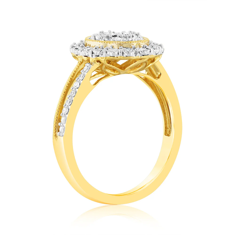 1/4 Carat Luminesce Lab Grown Diamond Ring In 9ct Yellow Gold - Image 3