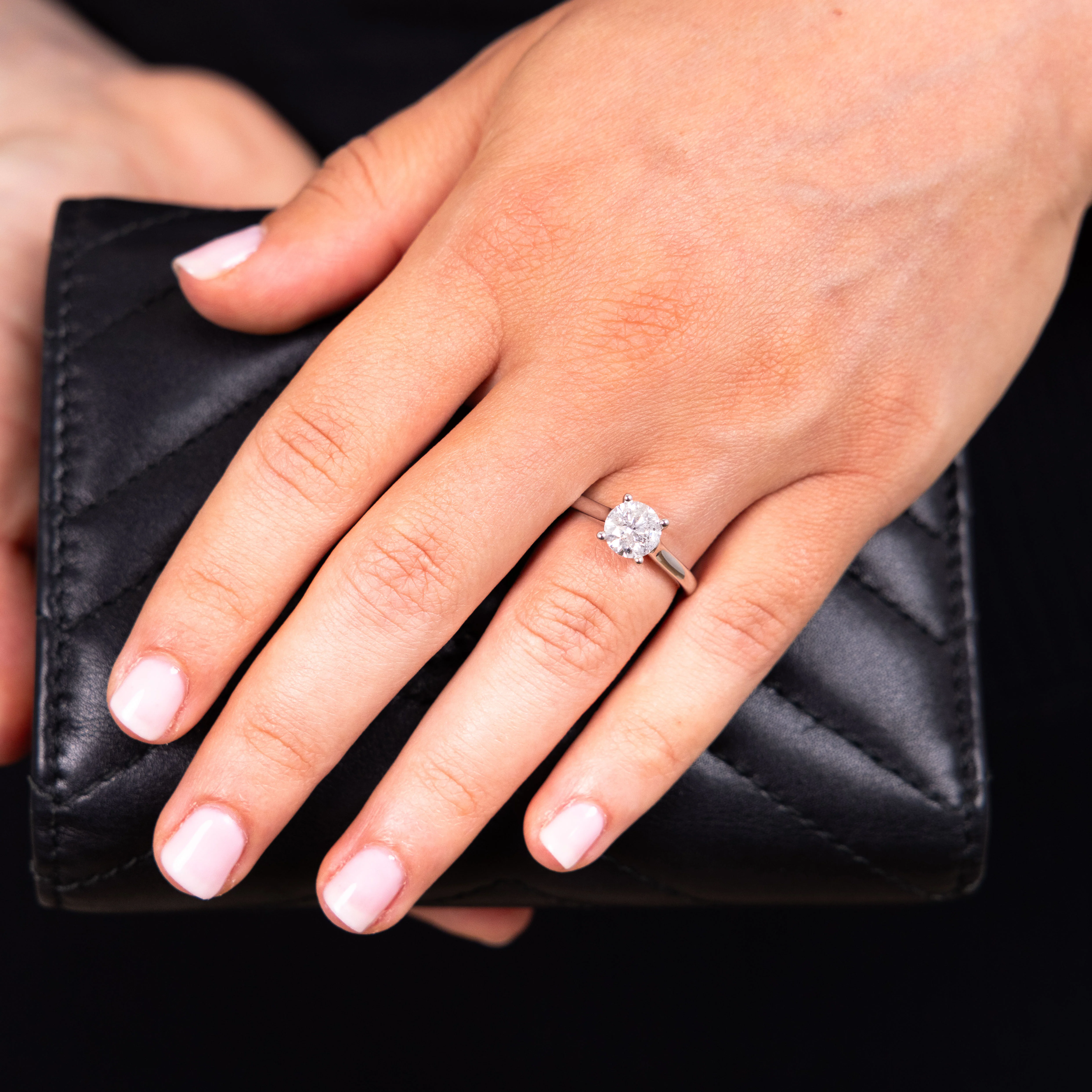 1.40 Carat Solitaire Diamond Ring in 18ct White Gold - Image 3