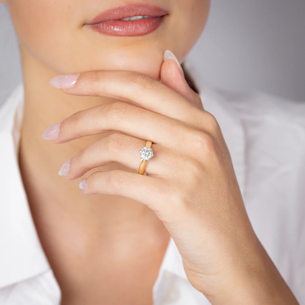 1.5 Carat Australian Diamond Solitaire Ring in 9ct Yellow Gold - Image 4