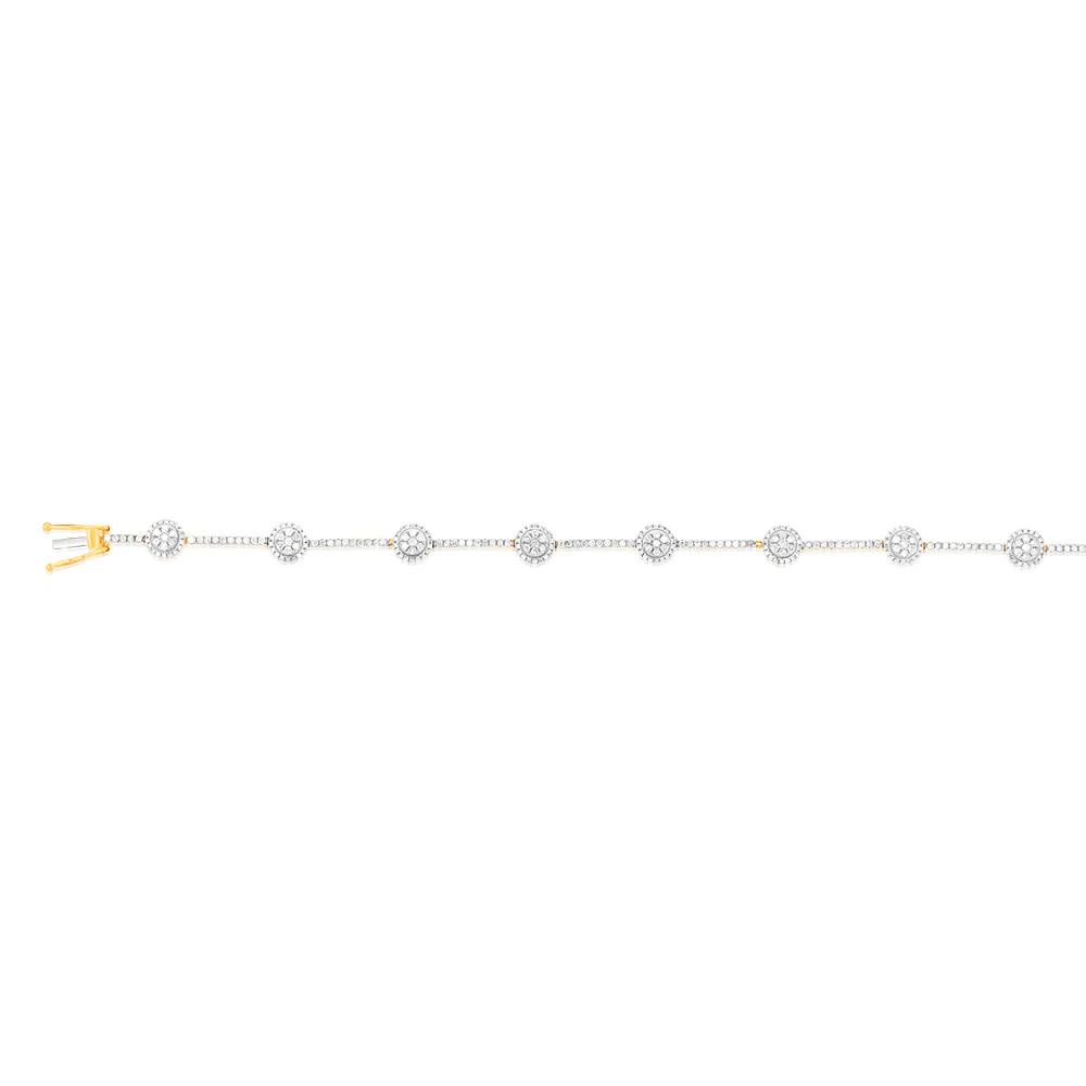 1.5 Carat Diamond Bracelet in 9ct Yellow Gold - Image 2