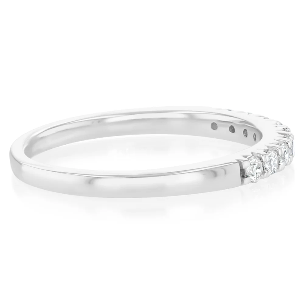 1/5 Carat Diamond Eternity Ring in 10ct White Gold - Image 2