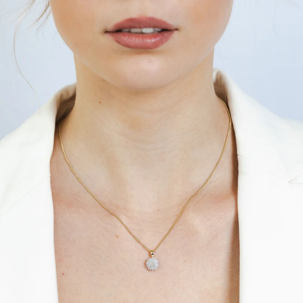 1/5 Carat Diamond Pendant in 9ct Yellow Gold - Image 2