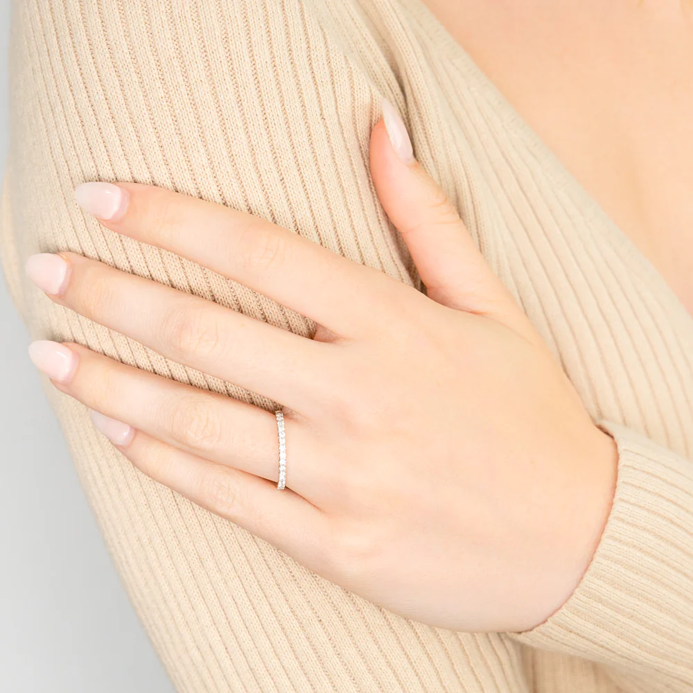 1/5 Carat Flawless Eternity Ring in 18ct White Gold - Image 2