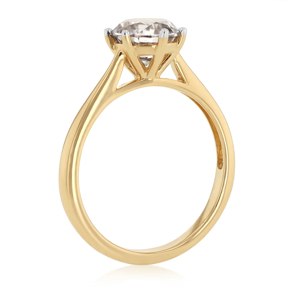 1.50 Carat Australian Diamond Solitaire Ring in 9ct Yellow Gold - Image 3