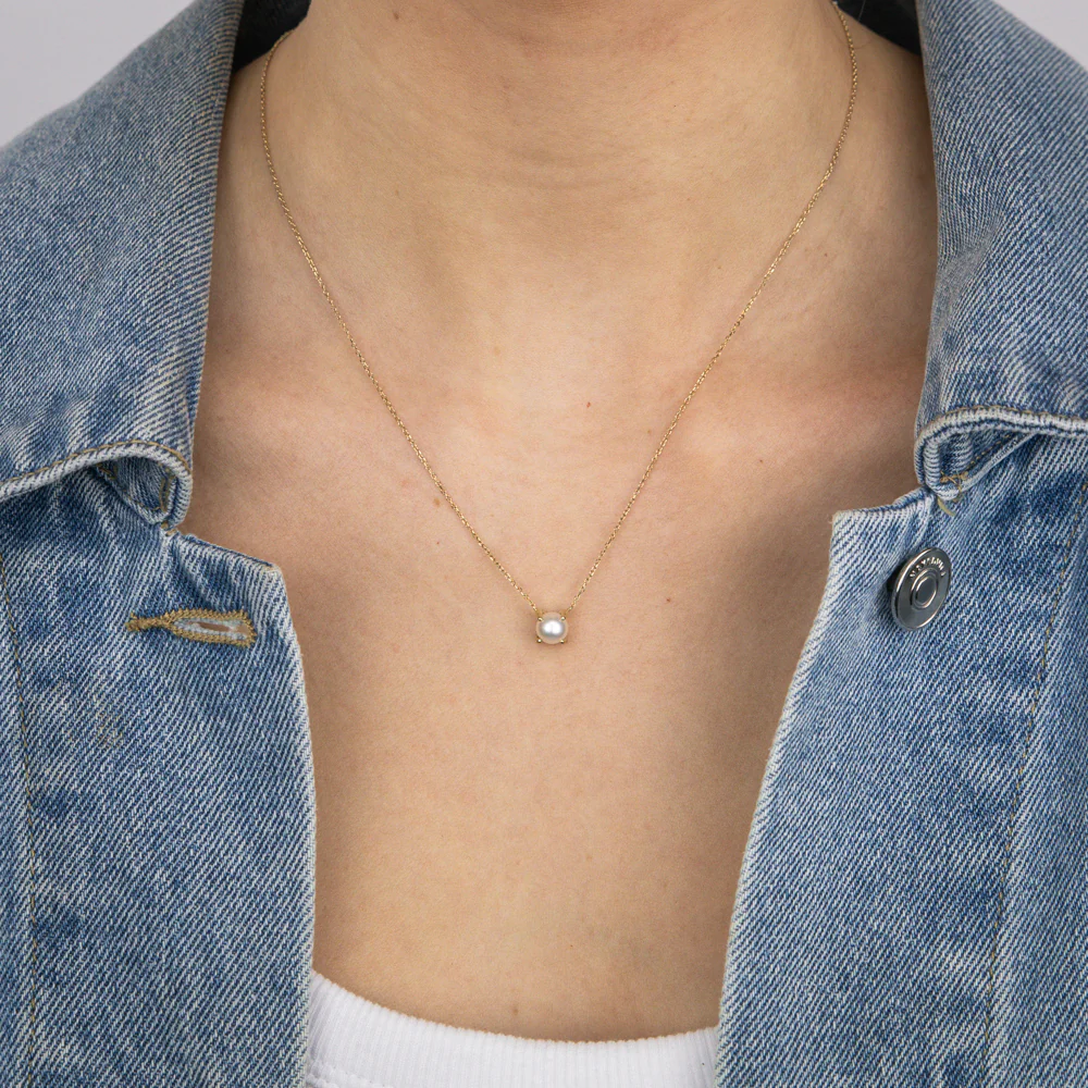 1.53 Carat Freshwater Pearl Pendant with 45cm Chain in 9ct Yellow Gold - Image 2