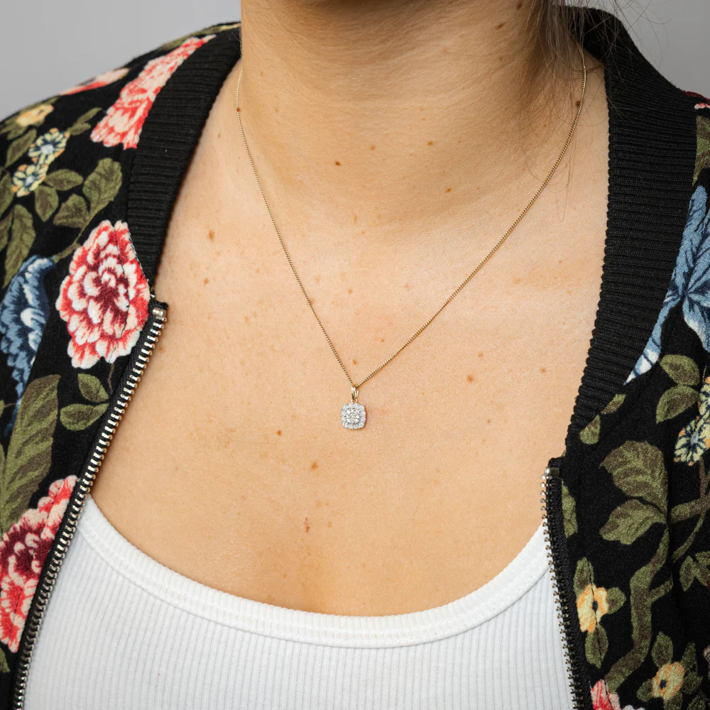 1/6 Carat Diamond Pendant in 9ct Yellow Gold - Image 2