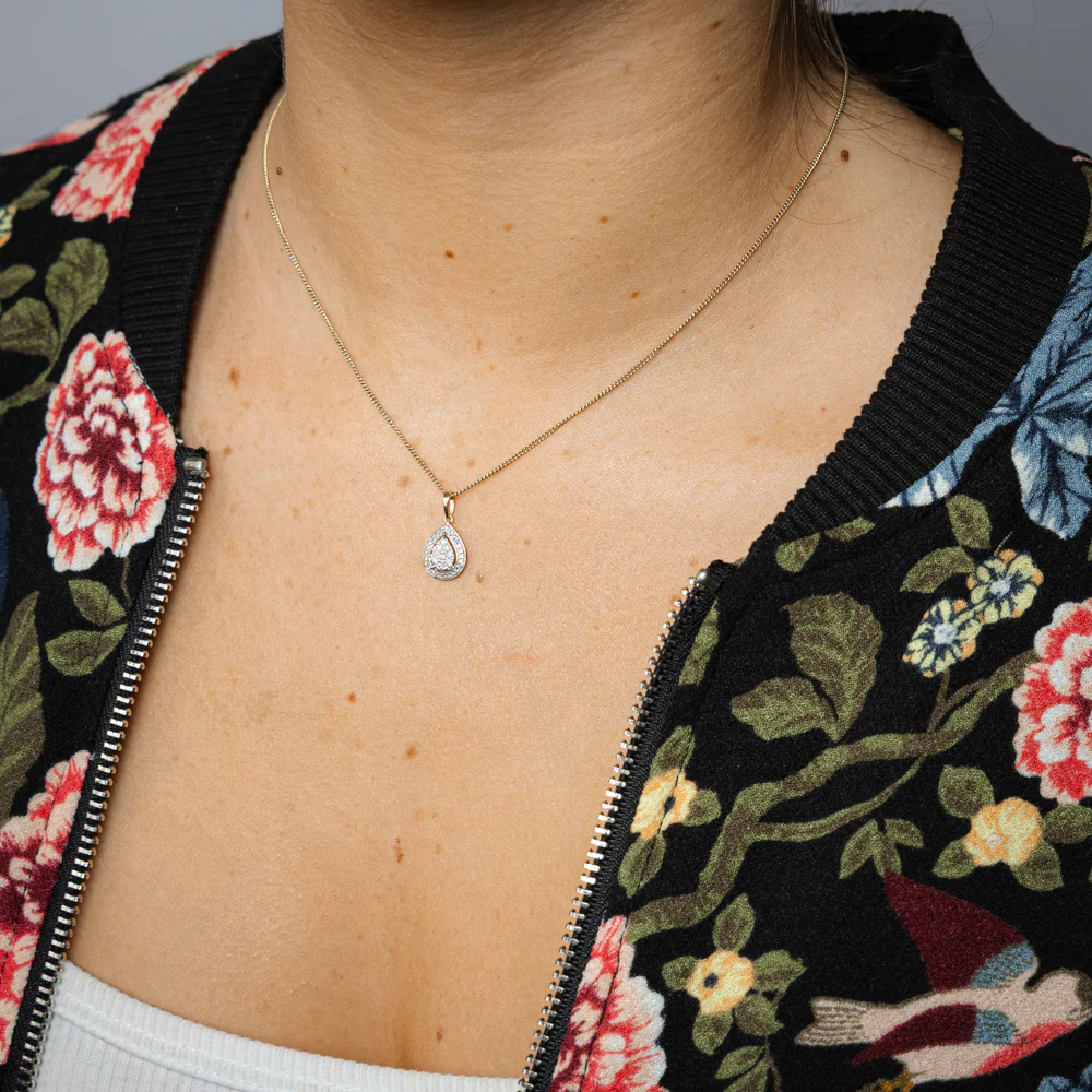 1/6 Carat Diamond Pendant in 9ct Yellow Gold - Image 2