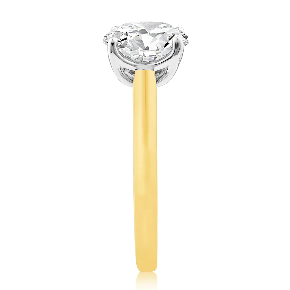 1.90 Carat Diamond Solitaire Ring in 9ct Yellow Gold - Image 3