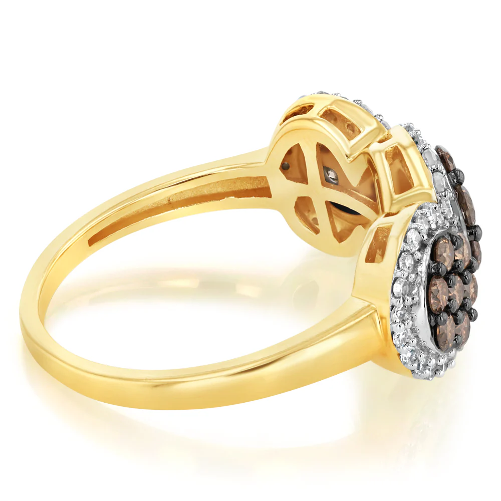 1 Carat Australian Diamond Ring in 9ct Yellow Gold - Image 2