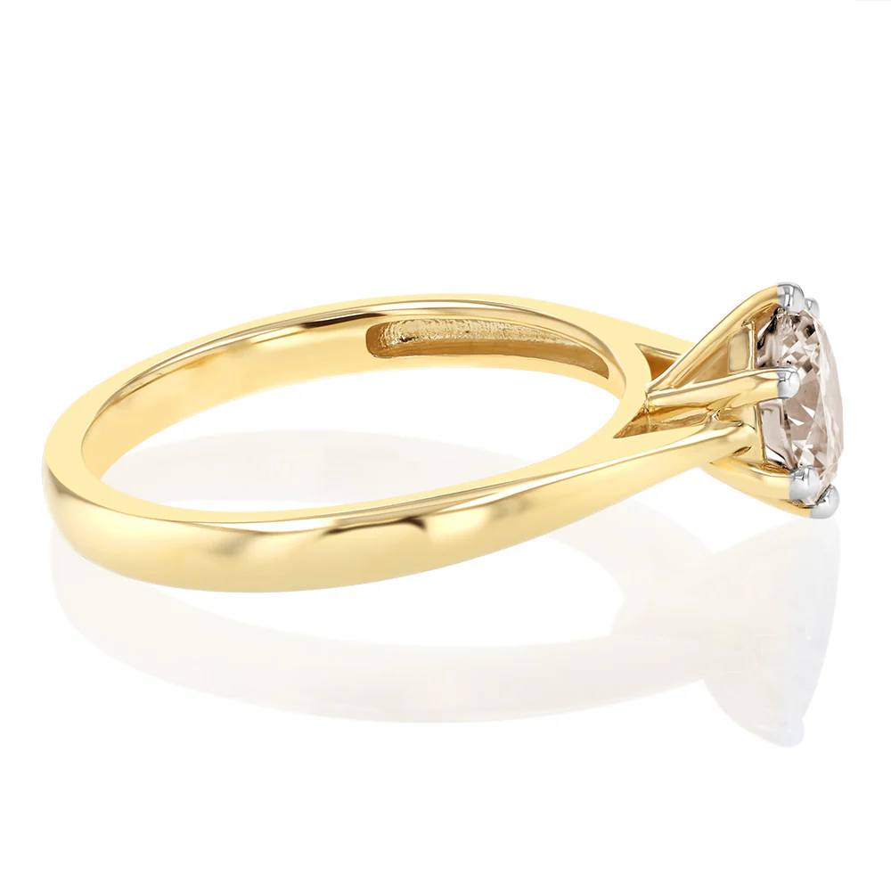 1 Carat Australian Diamond Solitaire Ring  in 9ct Yellow Gold - Image 2