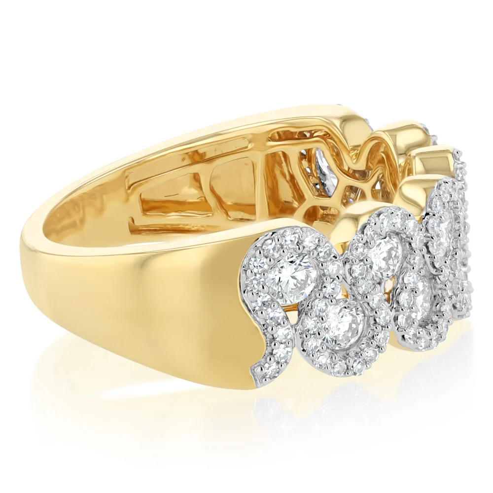 1 Carat Diamond Diamond Ring in 14ct Yellow Gold - Image 2