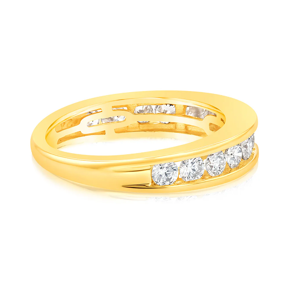 1 Carat Diamond Eternity Ring in 10ct Yellow Gold - Image 2