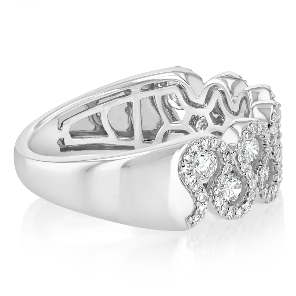 1 Carat Diamond Ring in 14ct White Gold - Image 2