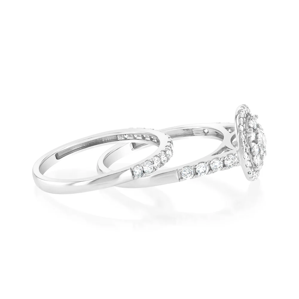 1 Carat Diamond Ring in 9ct White Gold - Image 2