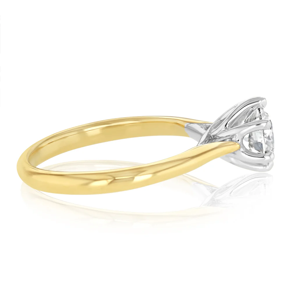 1 Carat Diamond Solitaire Ring in 18ct Yellow Gold - Image 2