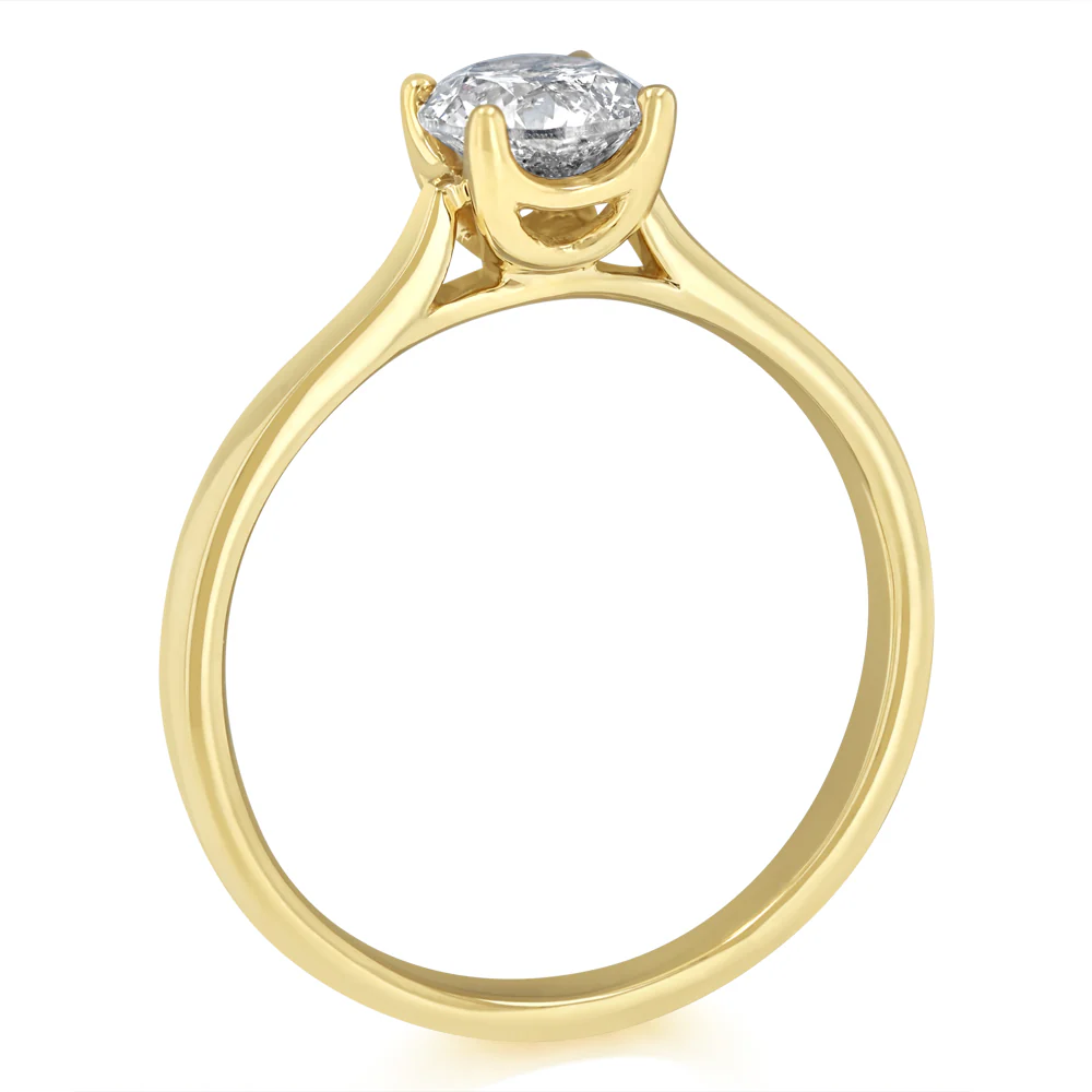 1 Carat Diamond Solitaire Ring in 9ct Yellow Gold - Image 3