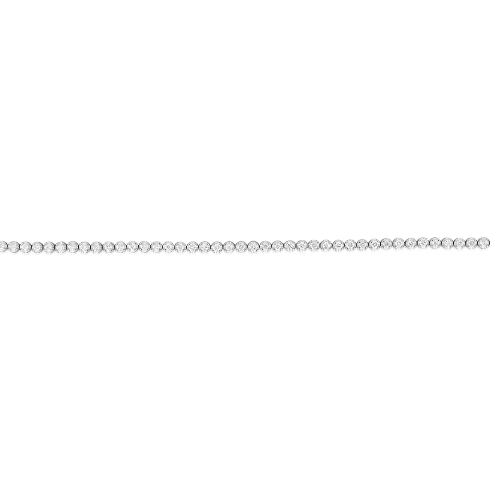 1 Carat Diamond Tennis Bracelet in 9ct White Gold - Image 2