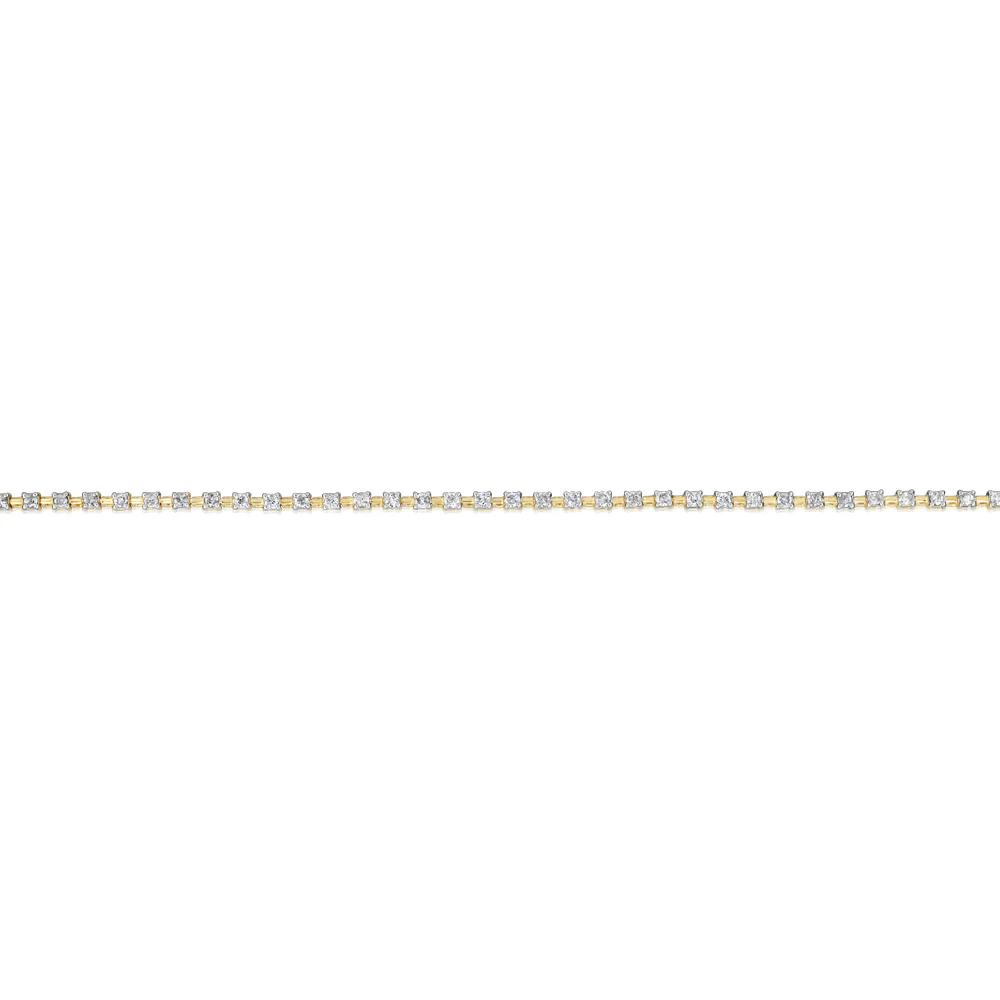 1 Carat Diamond Tennis Bracelet in 9ct Yellow Gold - Image 5