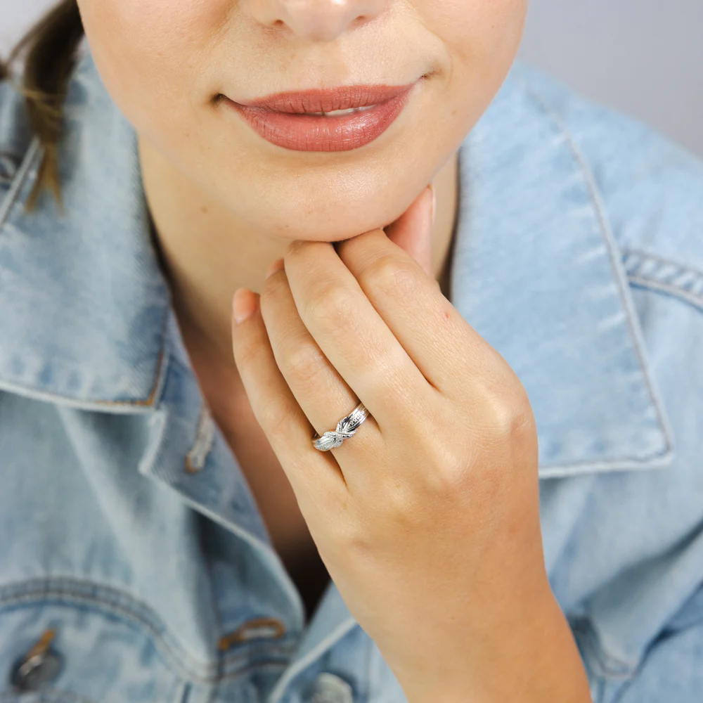 1 Diamond Dress Ring in Sterling Silver - Image 3
