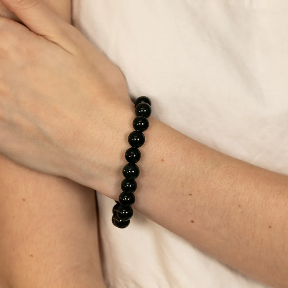 10mm Ball Jade Bracelet - Image 2