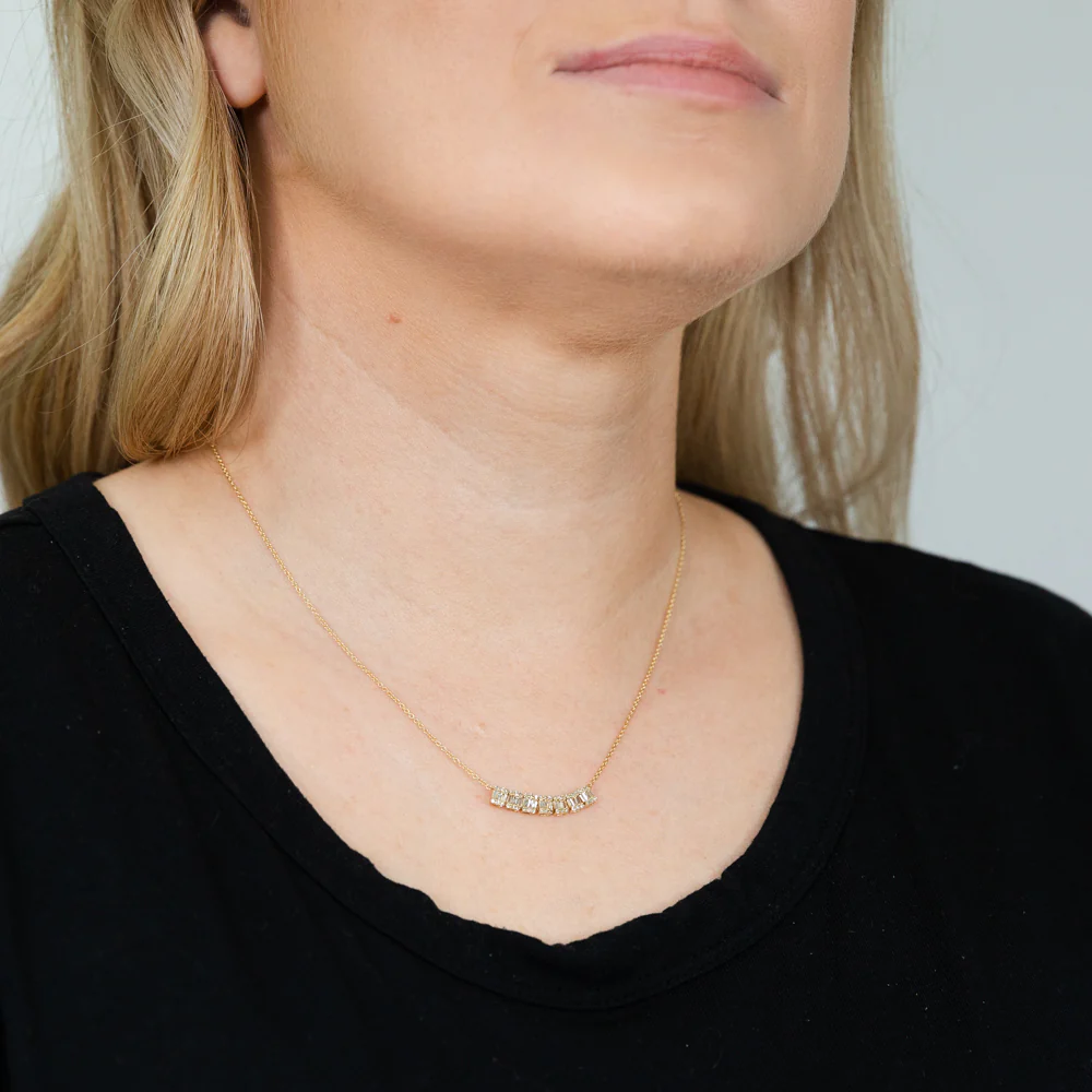 14ct Yellow Gold 1/2 Carat Diamond Adjustable 38 to 43cm Chain - Image 2