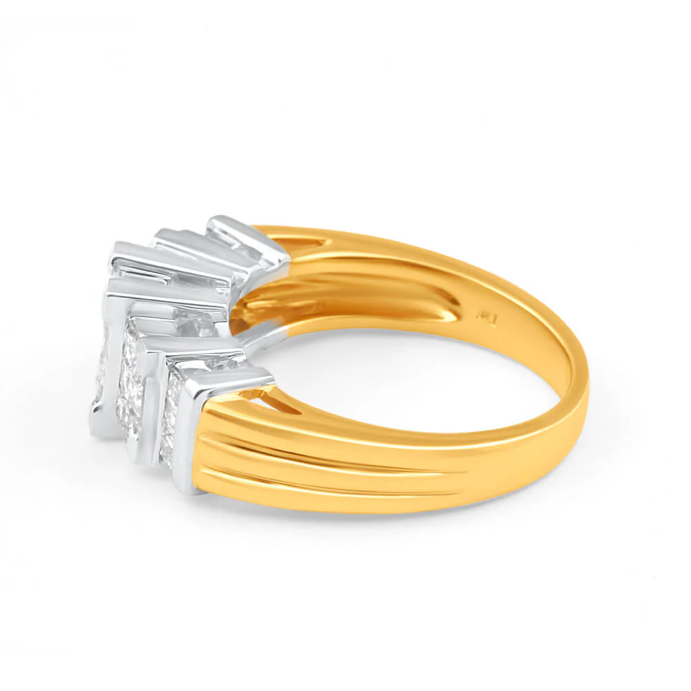 14ct Yellow Gold 'Eminence' Ring With 1 Carat Of Diamonds - Image 2