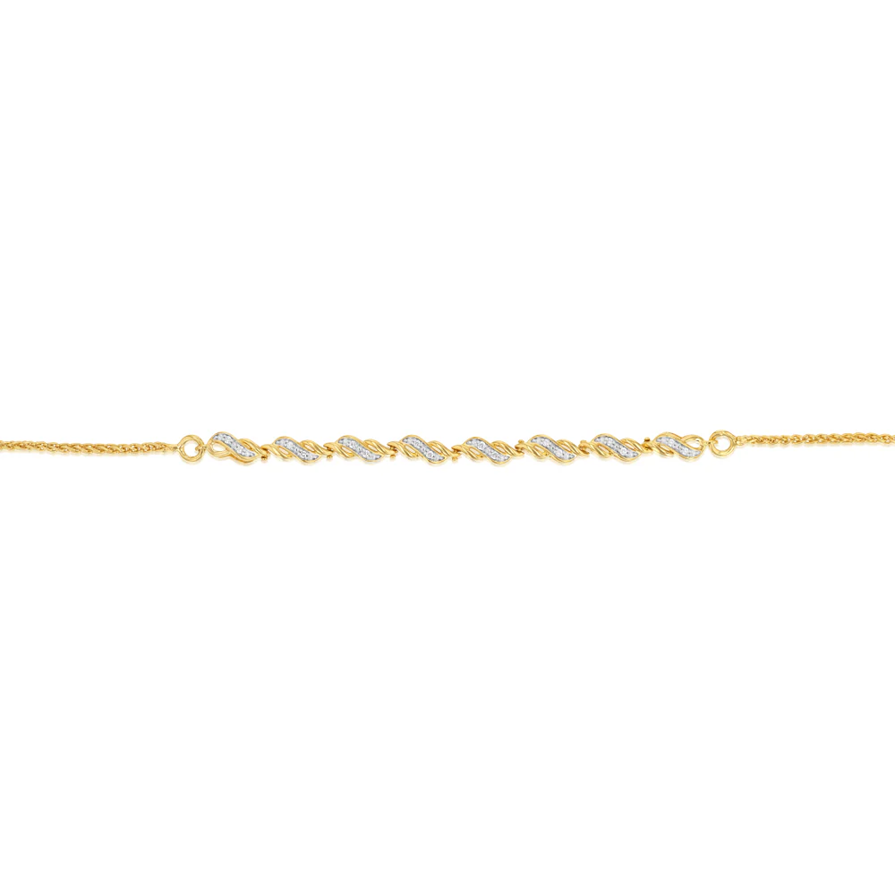 16 Diamonds Gold Plated Silver - Image 2